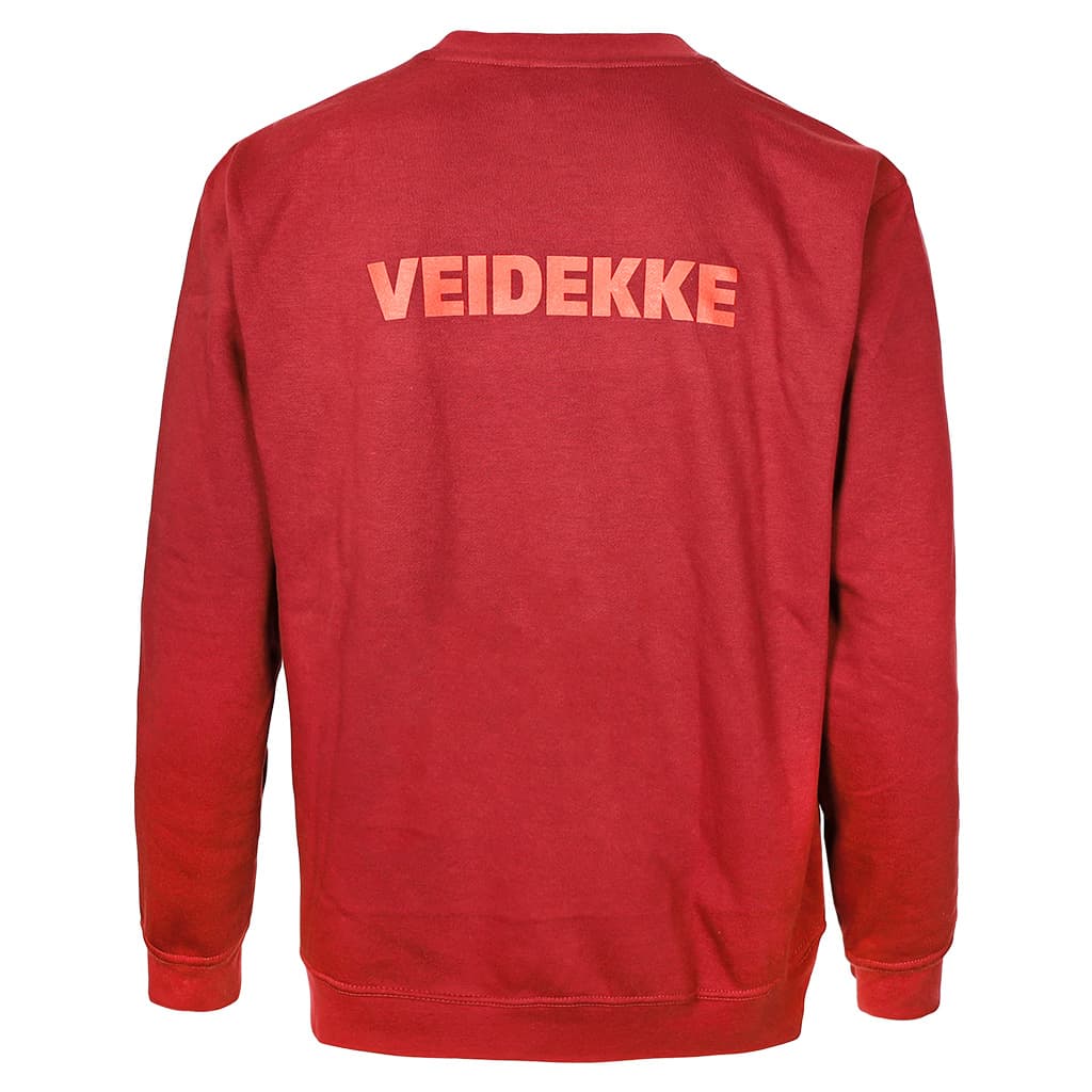 Rundhalset genser, burgunder - Image 2