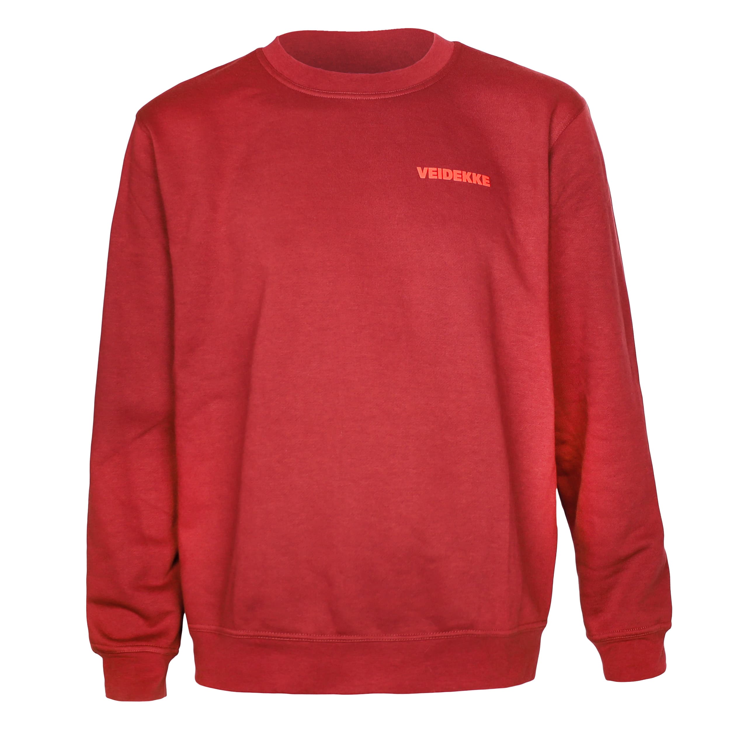 Rundhalset genser, burgunder - Image 1